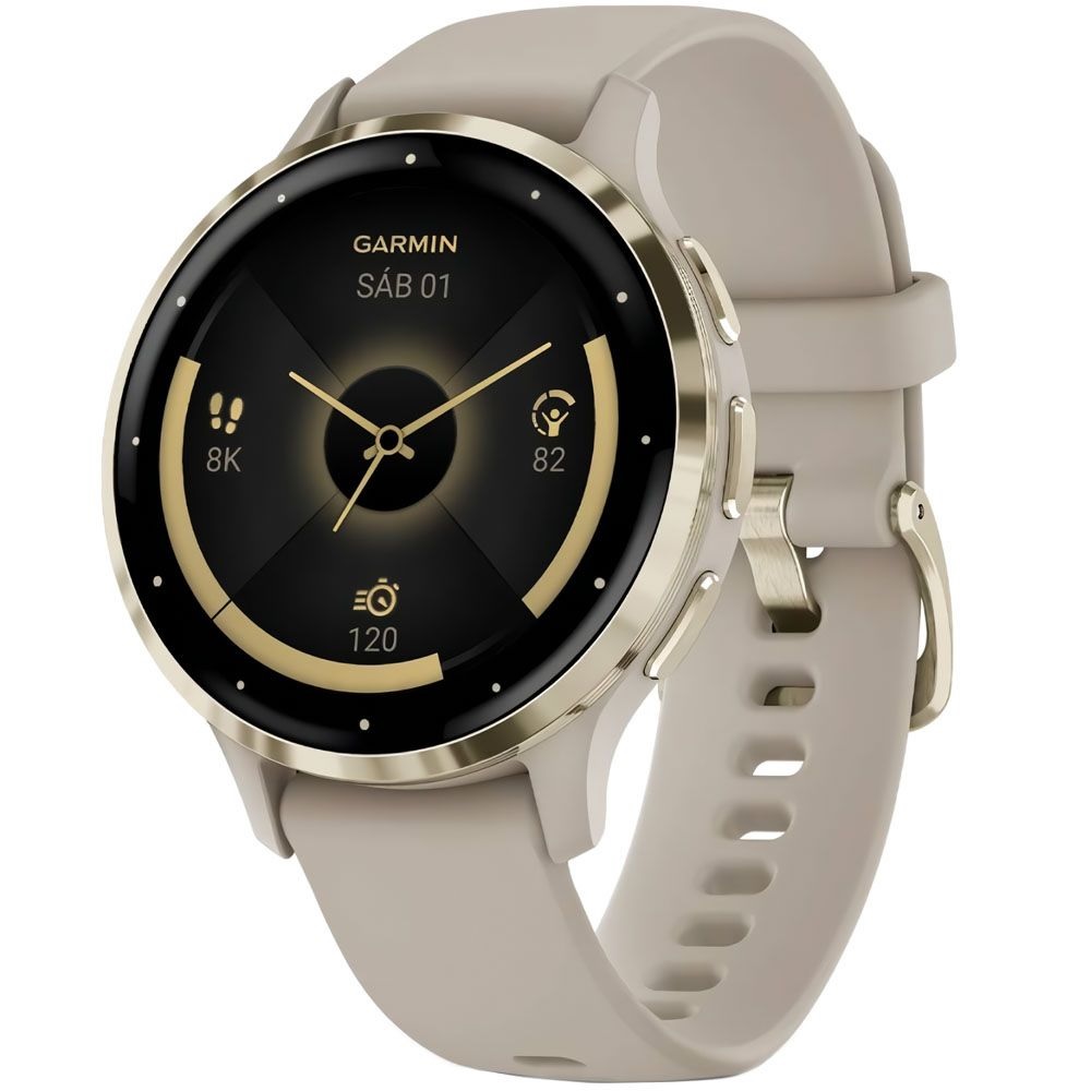 Reloj GPS Garmin Venu 3S 010-02785-02 - Beige Gold